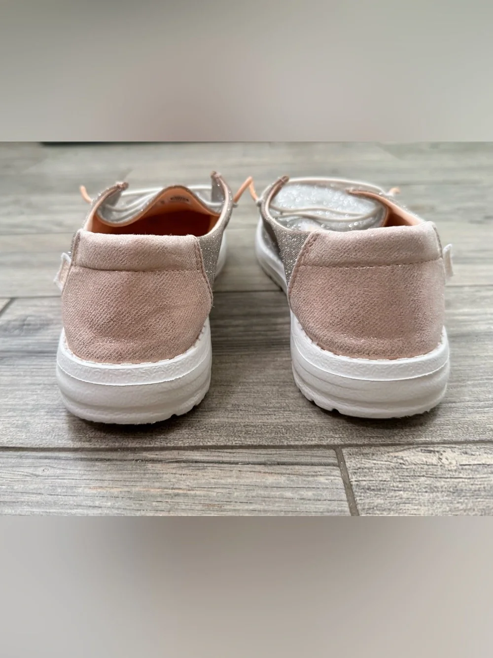 Hey Dude Rose Gold Metallic Sparkle